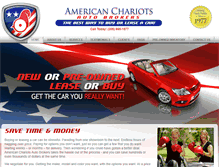 Tablet Screenshot of americanchariots.com